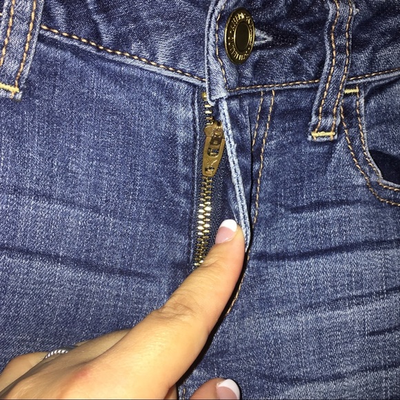 Womens American Eagle Super Stretch Jeggings 2 Short Jeans Denim - Picture 4 of 10